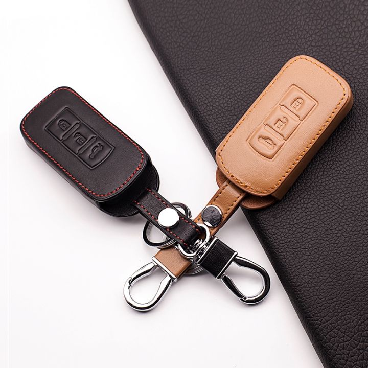 new-design-genuine-leather-car-key-cover-bag-for-mitsubishi-asx-outlander-sport-pajero-galant-lancer-ex3-buttons-smart-key
