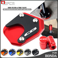 สำหรับ HONDA CB125R CB300R CB400X CBR650R CB650R CB500F CB500X อุปกรณ์เสริมรถจักรยานยนต์ CNC Kickstand ขาตั้งแผ่นเสริมแผ่นรองสำหรับ