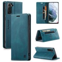 เคส Samsung Galaxy S21อัลตร้า5G เคสมือถือแบบเปิดปิดชนิดแม่หล็ก S21เคส Galaxy บวกช่องเสียบเคสโทรศัพท์มือถือฝาปิดโทรศัพท์หนังหรู