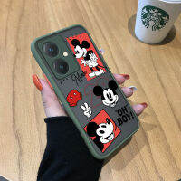 Diorcase สำหรับ Vivo Y27การ์ตูน Mickey Mouse เคสนิ่มใส่โทรศัพท์ขอบเคสแข็งมีน้ำค้างแข็งโปร่งใสเด็กหญิงเด็กชายเคสป้องกันกล้องคลุมทั้งหมดกันกระแทก