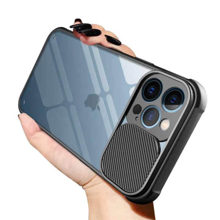 slide-camera-lens-protection-case-for-11-12-13-mini-pro-xs-max-x-xr-6-6s-7-8-plus-se2-transparent-shockproof-bumper-cover