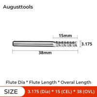 Augusttools เครื่องตัดข้าวโพดทังสเตนคาร์ไบด์3.175มม. 4มม. 6มม. ดอกสว่านเจาะ Cnc ปลายเครื่องตัดมิลลิ่ง1ชิ้นสำหรับเครื่องแกะสลัก