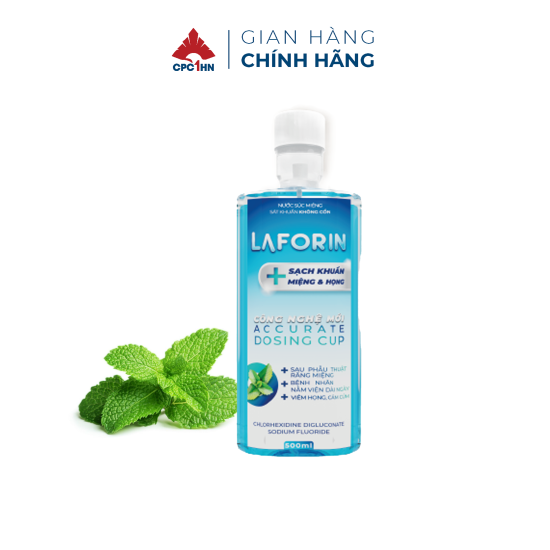 Nước súc miệng laforin chlorhexidine 500ml sát khuẩn răng miệng giảm nhiệt - ảnh sản phẩm 2