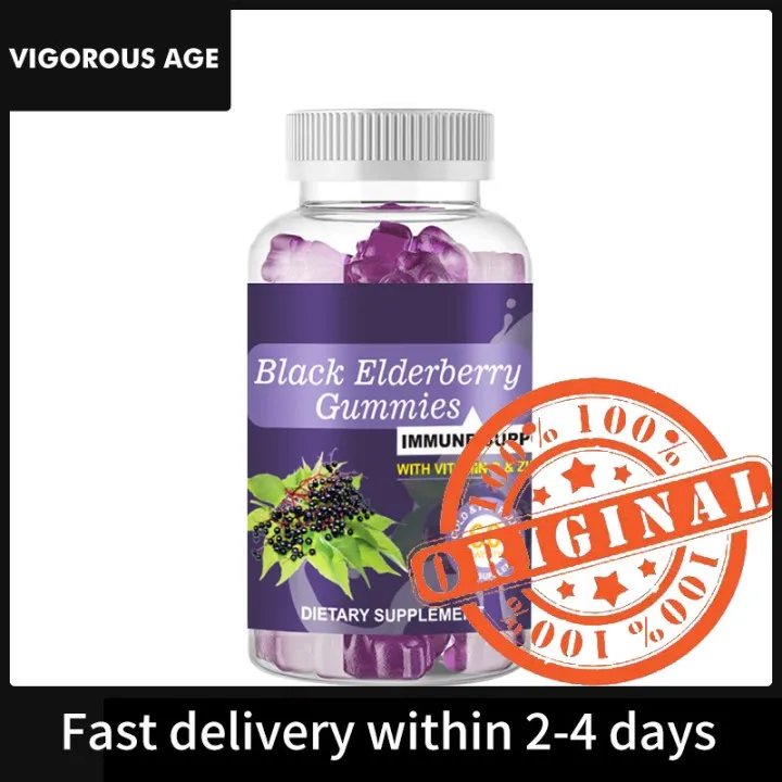 Black Elderberry Gummies Vitamin Gummy Improve immunity with Vitamin C