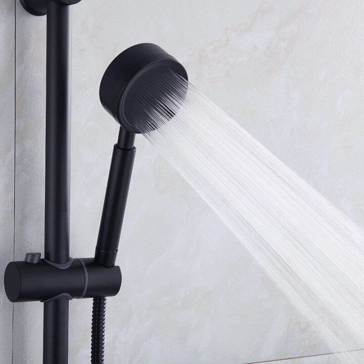 black-shower-head-stainless-steel-fall-resistant-handheld-wall-mounted-high-pressure-for-bathroom-water-saving-rainfall-shower-by-hs2023