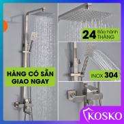 Bộ sen cây tắm đứng nóng lạnh inox SUS 304 KOSKO K-880SCV