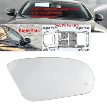 Left & Right Side Mirror Glass Rearview Exterior Wide for Mercedes