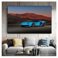 2022 Lamborghini Aventador Roadster Wall Art Decor โปสเตอร์-เหมาะสำหรับตกแต่งบ้าน-คุณภาพสูง Art โปสเตอร์ภาพผนังภาพวาดผ้าใบ Liyanhong2