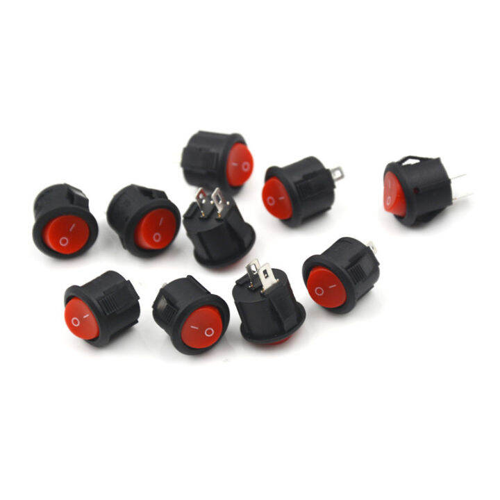 rayua-10pcs-16mm-เส้นผ่าศูนย์กลางรอบเรือโยกสวิตช์-mini-2-pin-on-off-rocker-switch-3a-250v