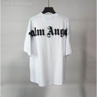 เกรดพรีเมี่ยม เสื้อยืดแขนสั้นผ้าฝ้ายพิมพ์ลาย palm angels แฟชั่นสไตล์คลาสสิกแบบ unisexผ้าฝ้ายแท้