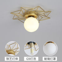 Modern Led Ceiling Lamps Creative Simple Entrance Hall Porch Balcony Bathroom Small Golden Dining Room Ceiling Lamp