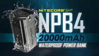 Nitecore NPB4 20,000mAh พาวเวอร์แบงค์แบตสำรองกันน้ำ