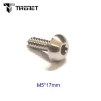 10ชิ้น M5 * 17มิลลิเมตร Gr5ไทเทเนียมอัลลอยตัวเคาะนอตหัวบานสลักเกลียว Torx สำหรับฝาครอบเครื่องยนต์มอเตอร์ไซค์ตัวกรองอากาศรถจักรยาน