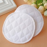 (BEYS baby)12Pc Reusable Nursing Breast Pads Washable Soft Absorbent Baby Breastfeeding Waterproof Breast Pads 3ชั้นผ้าฝ้ายแท้