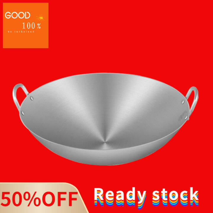 Wok binaural Binaural Wok wok bang non stick wok pan Stainless Steel