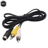 Durable 3 Pin Game Audio Video AV Cable For Sega Genesis 2 A/V RCA Connection Cord Wire For SEGA Genesis II /MD Adapter