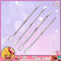 4Pcs Cuticle Pusher Double-Ended Stainless Steel Dead Skin Remover Manicure Care ชุดเครื่องมือ Nails Art