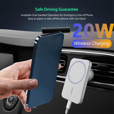 20W Magnetic Fast Car Wireless Charger Phone Holder for Magsafe IPhone 14 13 12 Pro Max Samsung Macsafe Air Vent Charging Stand Car Mounts