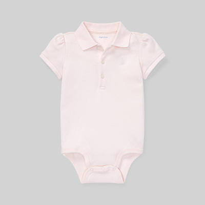 Polo Ralph Lauren Kids BODYSUIT ชุดคลุมเด็ก Baby Girls รุ่น CWPOOPCF1M20006 สี 650 DELICATE PINK