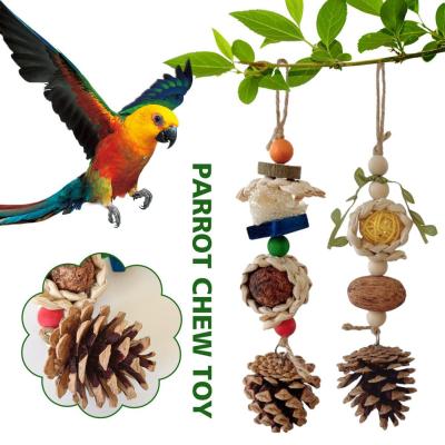 Parrot Bird Chew Toy Chewing Small Ratten Balls Guinea Care Oral Squirrels Pigs B3C9