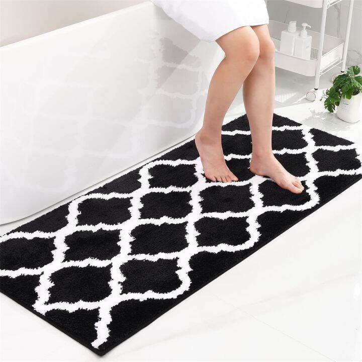 Olanly Luxury Bath Mat Foot Bathroom Shower Mats Super Soft