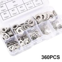 ﹉卐 360pcs/lot M2 M2.5 M3 M4 M5 M6 M8 M10 Stainless Steel Sealing Solid Gasket Washer Sump Plug Oil For General Repair Seal Ring Set