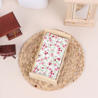 1Pc 1:12 Dollhouse Miniature Wood Mini Bed With Pillow Bedroom Furniture Accessorie Dollhouse Decor