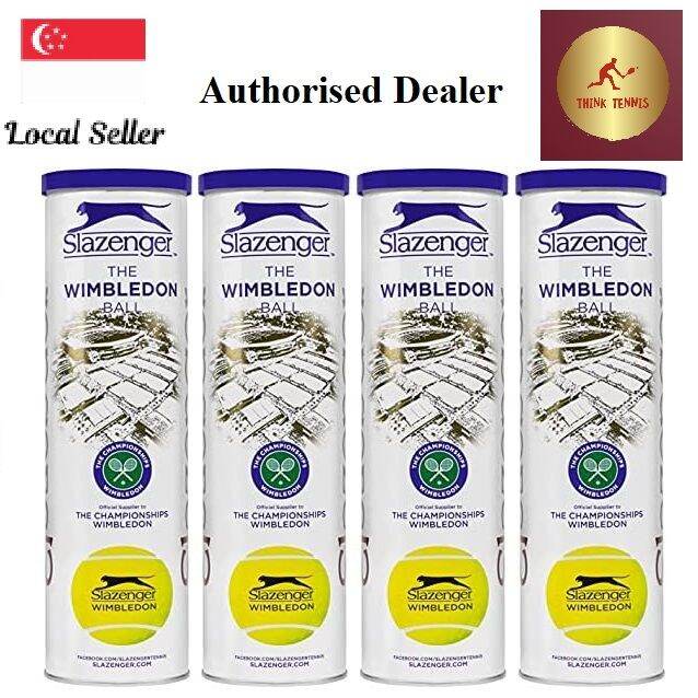 Slazenger Wimbledon Tennis Balls (4 cans12 balls) Lazada Singapore