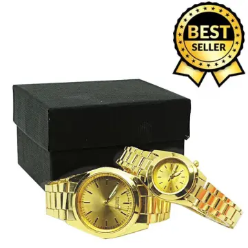 Shop Seiko 5 Automatic Gold Plated For Couples with great