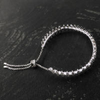 S925 Silver Charms Bracelet For Women Luxury Brand Wave Gear Adjustable Bracelet High-end Zircon Monaco Bracelet Fine Jewelry
