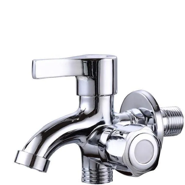 1 in 2 out super Stainless SteelHead Two Way Water Washer Tap Faucet