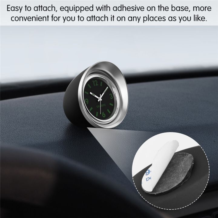 two-dog-sells-cars-onever-นาฬิกาควอตซ์สำหรับรถยนต์-นาฬิกาข้อมือหน้าปัดกลไกภายในรถยนต์ขนาดเล็กเรืองแสงได้