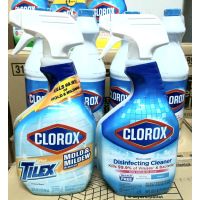 ➳Made in USA Clorox สเปรย์ทำความสะอาด กำจัดคราบเชื้อราในห้องน้ำ ขจัดเชื้อโรค ไวรัส 946 ml และแบคทีเรียขนาด 3แบบให้เลือก❃