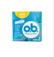 O.B. ProComfort Super 8 ชิ้น โอ.บี. โปร คอมฟอร์ท ผ้าอนามัยแบบสอด ขนาดซูเปอร์ 8 ชิ้น (D)