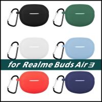 For เคส Realme Buds Air 3 Earphone Case Cover, with Clips Hook Lock Keychain