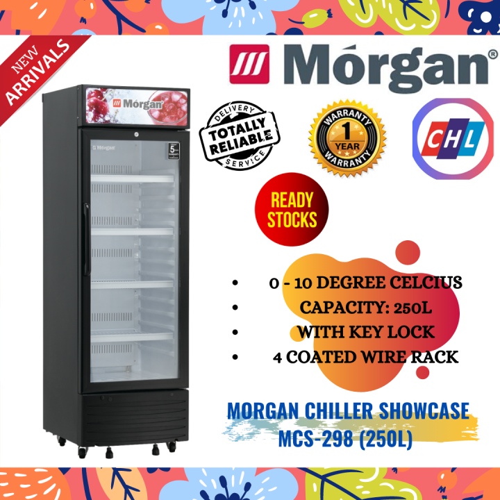 MORGAN (Send By Lorry) CHILLER SHOWCASE MCS-298 (250L) *FROST FREE ...