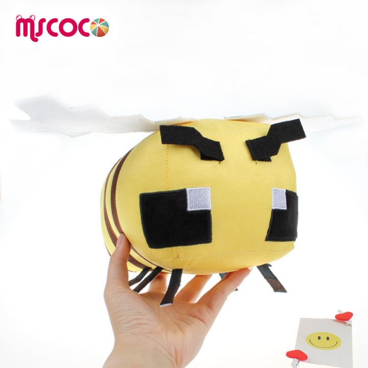 mscoco-minecraft-bee-plush-ของเล่นการ์ตูนสัตว์ตุ๊กตาตุ๊กตา-super-soft-หมอนของขวัญวันเกิดที่ดีสำหรับเด็ก