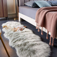 Soft Irregular Rugs For Bedroom Plush Floor Foot Mats Faux Fur Wool Cars Living Room Lounge Fluffy Bedside Rug Sofa Cushion