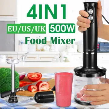 Wancle 1000W Immersion Hand Blender 4 in 1 Powerful Stick Blender