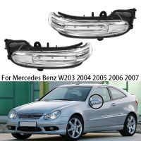 ❦✻☇ 4 Door Car Marker Light Door Wing Rearview Mirror Turn Signal Indicator Side Lamp For Mercedes Benz W203 2004 2005 2006 2007