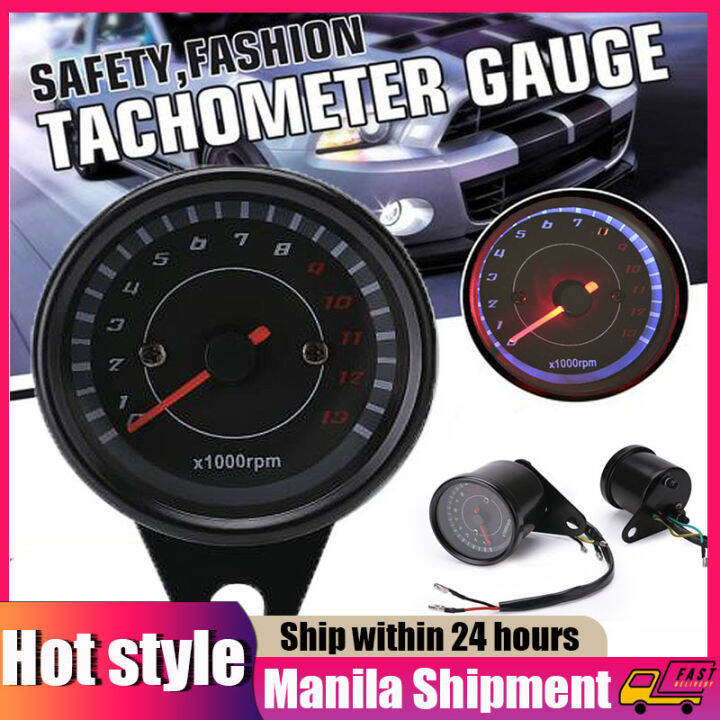 【Original + 24 hours delivery】1000 RPM universal motorcycle tachometer