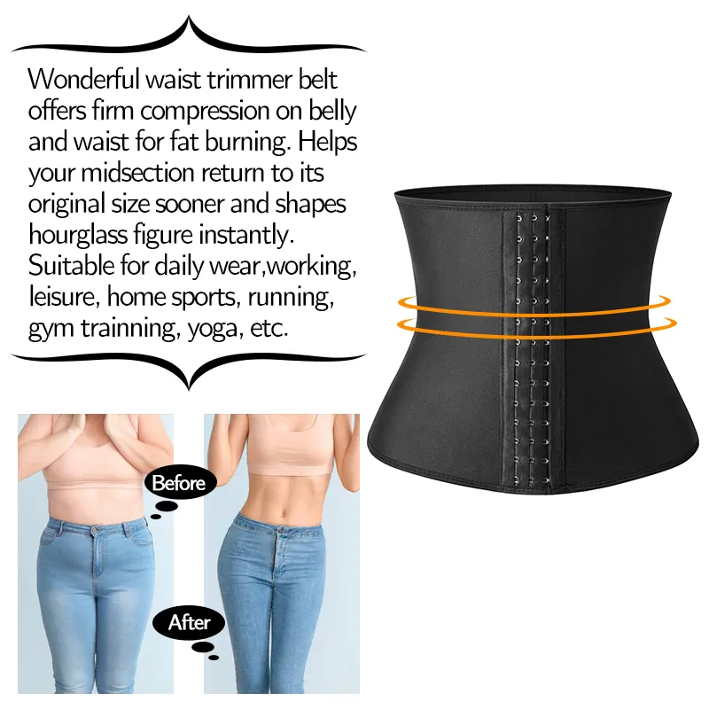 Plus Size Sports Fat Burning Waist Belt Yoga Waist Cincher Workout