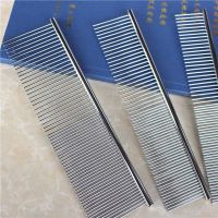 ▫卍✸ comb blue cat dog straight row hair needle to massage pet grooming steel