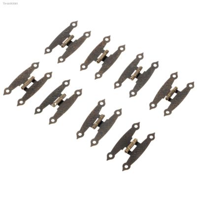 ◆﹊■ 8Pcs Antique Bronze Hinges Retro Butt Hinges Antique Hinges Bronze with Screws for Wooden Jewelry Box Case 65x33mm with Screws