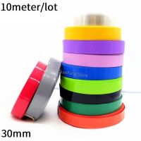 10M PVC Heat Shrink Tube 30mm Blue Multicolor Shrinkable Cable Sleeve Sheath Pack Cover for 18650 Lithium Battery Film Wrap Electrical Circuitry Parts