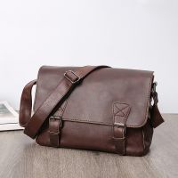 SCIONE New Mens Bags Pu Leather Single Shoulder Male Vintage Crossbody Bags For Men Casual Messenger Bag Dropshipping