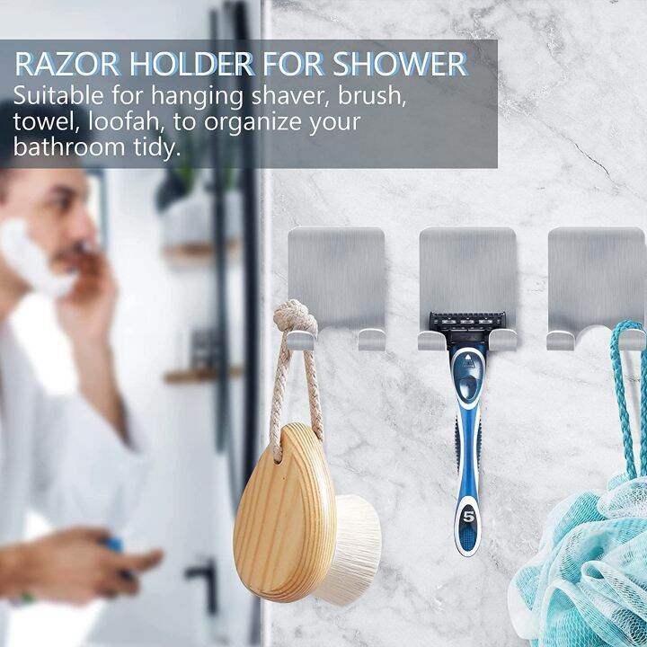 yf-bathroom-stainless-steel-razor-holder-storage-hook-wall-men-shaving-shaver-shelf-punch-free-rack-accessories-organization