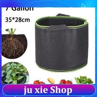 JuXie store 7 Gallon Hand Held Plant Grow Bags Fruit Plants Thicken Plant Growing Large Capacity Fabric Pot Growth Bags Home Garden