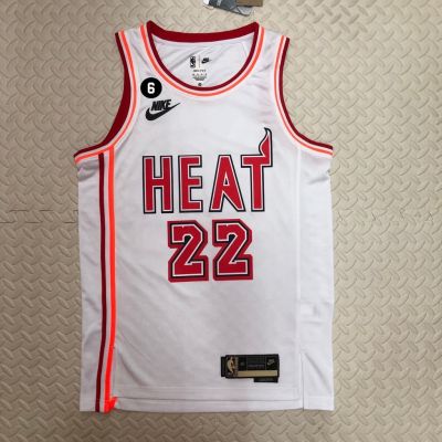 Mens Basketball Miami Heat Jimmy Butler Jersey 2023NBA White New Jersey