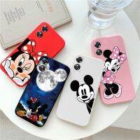 For OPPO A17 Phone Case Pink Mickey Mouse Disney Silicone Cover For OPPO A17K A 17 OPPOA17 2022 CPH2477 Shockproof Bumper Fundas